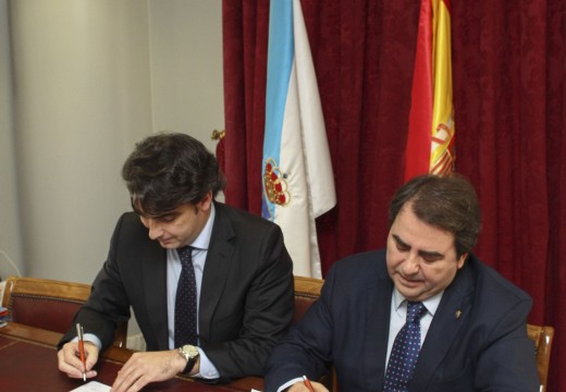 Concello e Deputación asinan un convenio para colaborar na celebración da Copa do Rei de Baloncesto de 2016 na Coruña